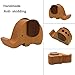 APSOONSELL Wood Elephant Cell Phone Stand Holder for Desk & Cute Gifts(5.2in)