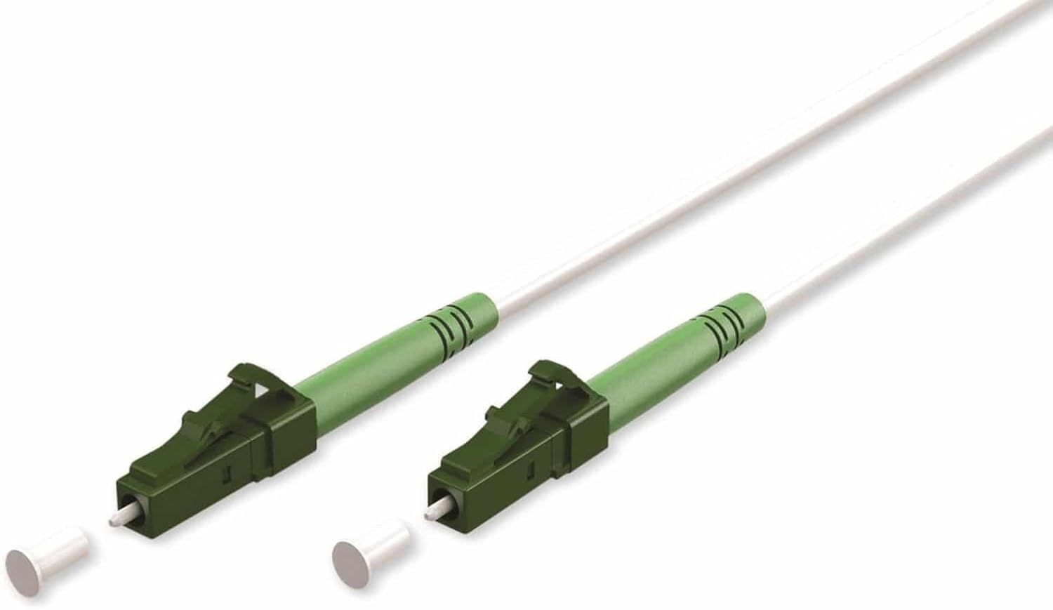 goobay 59584 Fibre Optic Cable (FTTH) / Singlemode (OS2) Simplex/LC APC (8°) Male to LC-APC (8°) Male/Light Wave Cable / 1 Metre