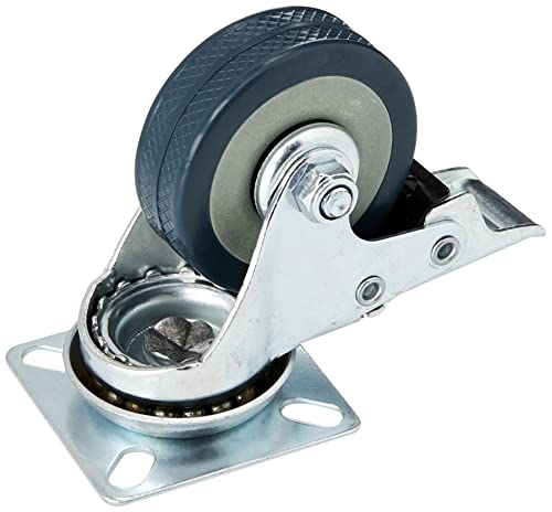 Fixman 413608 Roulette pivotante freinée caoutchouc 50 mm 50 kg