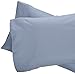 Amazon Brand - Pinzon 500-Thread-Count Pima Cotton Sateen Pillow Cases - Set of 2, Standard, Flint Blue