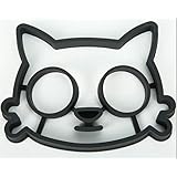 SPHTOEO Breakfast Silicone Fried Egg Mold Pancake Egg Ring Shaper (Cat)