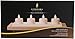 Set of 4 Luminara Rechargeable Tea Light Flameless Candles: 4 White, Unscented Flameless Votive Candles with Decorative Charging Base