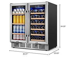 30" Wine and Beverage Refrigerator - Dual Zone Wine