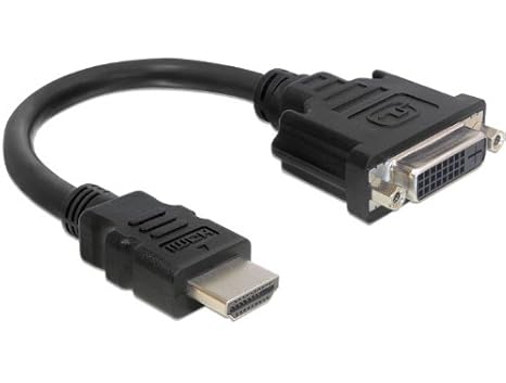 Delock 65327 Adapter HDMI Stecker an DVI 24+1 Buchse, 20 cm