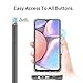 QHOHQ Case for Galaxy A10S, Transparent Ultra Slim Thin Soft Silicone TPU Anti-Fall Case for Samsung Galaxy A10S (Clear)