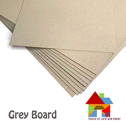 House of Card & Paper Grey Kraft Board 1500micron 945gsm A5 Size 20