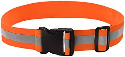 Vikeri Reflective Bands - Elastic Reflective Running Belt with Light Reflecting Strips/ Reflective Sticker for Jogging, Biking, Running - Orange