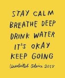 Unsolicited Advice 2018: Weekly Planner