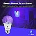 UV LED Black Light Bulb, Blacklight UV Lightbulb Replacement LED Ultra Violet LED Fishing Aquarium LED Light Bulb by Solray