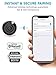 Premium HD Bluetooth Selfie Remote Control Camera Shutter for iPhone, Samsung Galaxy, Android, iPad, iPod, Tablets - Amazing Selfie Clicker for Photos, Videos, 30ft Range (Charcoal)