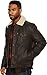 Levi's Men's Faux Leather Trucker Jacket with Detachable Collar, Dark Brown, Large