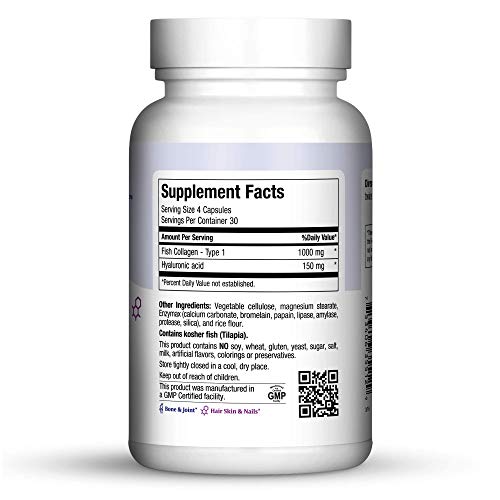 Maxi Health Collagen H.A. - with Hyaluronic Acid - Joint & Skin Formula - 120 Capsules - Kosher - //coolthings.us