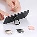 eBoot Phone Finger Grip Ring Stand with 360 Degree Rotation, No Loose Smartphones Metal Holder for Mobile Cell Phone (Black)