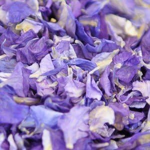 Natural Biodegradable Delphinium Wedding Confetti (All Colours All Sizes) (Cadbury`s Purple, 2 litres)
