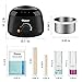Wax Warmer Kit Hair Removal Waxing Kit, Hard Wax (3.5oz x4) +Pre/After Treatment Lotions +Wax Applicator(10 Large &10 Small) +3 Disposable Plastic Pots
