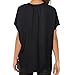vanberfia Women's Casual Chiffon Summer Blouse V Neck Short Bat Wing Sleeve Top Shirts (XL, 5678)