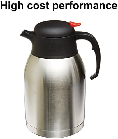 Zhongmei Vacuum Insulated Carafe,Double Wall,2L Capacity