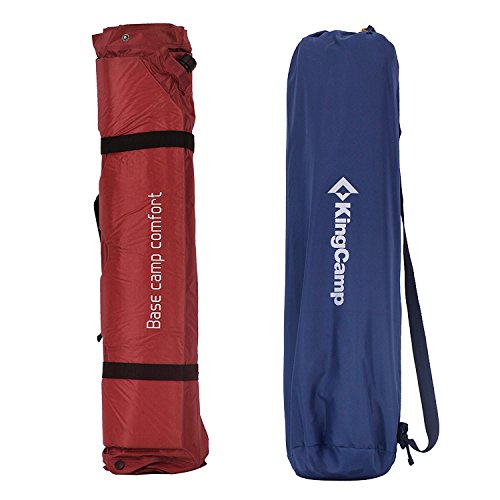 KingCamp Camping Self-Inflating Pad Sleeping Mat with Attached Inflatable Pillow,Water Repellent Coating, Quick Flow ABS Value, Firm Ultralight Comfortable for Outdoor