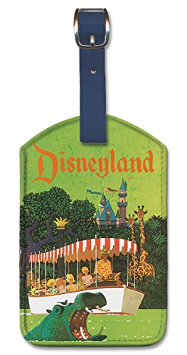 Leatherette Vintage Art Luggage Tag - Disneyland by Stan Galli