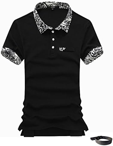 Amazon Co Jp ハーバーセレクト Harborselect Ppg 14 ポロシャツ メンズ ブランド 半袖 カラー 花柄 ｍ ブラック 服 ファッション小物