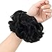 REECHO Thick 2PCS Updo Messy Hair Bun Curly Wavy Ponytail Extensions Hairpieces Hair Scrunchies for Women Girls Color Natural Black