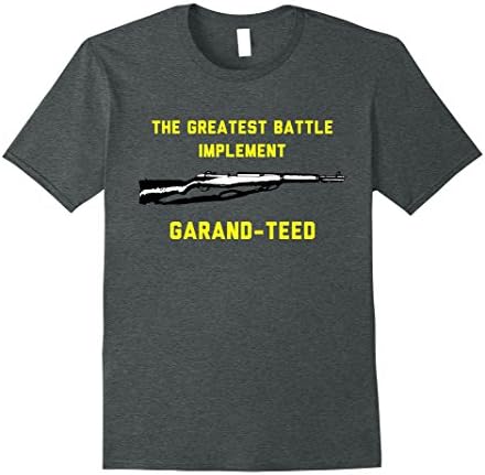 Mens M1 Garand-teed, The Greatest Battle Implement Guarantee 3XL Dark Heather