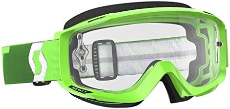 Scott Sports USA Unisex-Adult Split OTG Goggles (Fluorescent Green/ Clear Works, One Size)