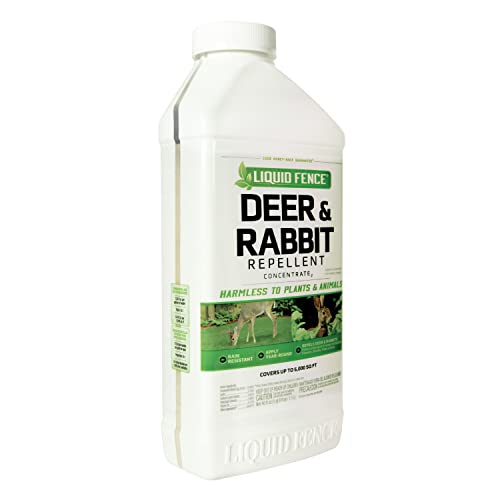 Liquid Fence Deer & Rabbit Repellent Concentrate,Keep Deer & Rabbits