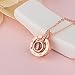 RoseSummer I Love You Necklace 100 Languages Charm Beads Necklace Memory of Love Valentine Gifts (Sliver)