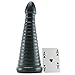 Doc Johnson American Bombshell - Rockeye - Vac-U-Lock and F Machine Compatible Dildo or Butt Plug - Gunmetal Grey