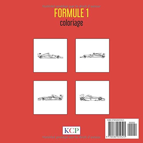 Formule-1-Livre-de-coloriage-de-voitures-de-courses--40-dessins-pour-enfants-de-5-a-10-ans-Copertina-flessibile--11-dicembre-2020