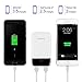 Portable Battery Charger 10000mAh,Mobile Phone Charger 2 Outputs Ultra Compact External Batteries Pack,Pocket-sized LCD Power Bank Fast Charging Speed Technology 2.4A for iPhone,Samsung Galaxy and Mor