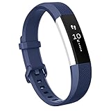 Fitbit Alta HR Bands, AK Newest Fitbit Alta HR Band Replacement Wristband Strap with Secure Metal Buckle for Fitbit Alta HR /Fitbit Alta (Navy Blue, Large)