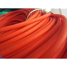 Tubo de Fibra de Vidrio Aislado de Silicona Trenzado de Alta Temperatura 1~25mm Negro 10m 6mm