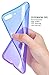 iPhone 8 Plus Case, iPhone 7 Plus Case, Ansiwee Colorful Clear Shell Super Slim Case Translucent Impact Resistant Flexible TPU Bumper Protective Case for Apple iPhone 7 Plus and 8 Plus (BluePurple)