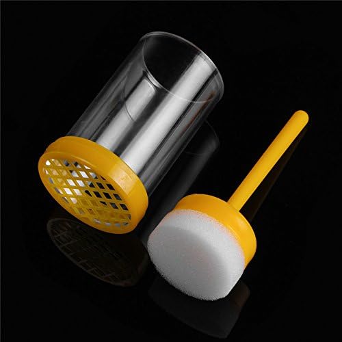 ZHENWOCAI Beekeeper Bee Queen Marking Cage Marker Bottle with Plunger Beekeeping Tools Set New