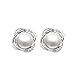 Arlumi Jewelry 18K Gold Plated CZ Rhinstone Twist Synthetic Pearl Stud Eardrop ball Earrings