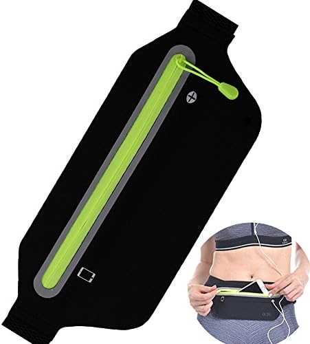 Farred360 Running Belt Waist Pack, [Waterproof] Slim Fitness Storage Fanny Pack for Hands Free Workout - ID, Card Holder, Keys, Cellphone Including for iPhone 8 X 7 6S Plus Samsung