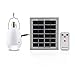 SMADZ SL21 4 in 1 LED Solar Lamp -12 Super Bright LEDs -Dimmable Function with an infrared remote control-Solar Barn/Camping/Emergency Light