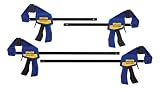 IRWINQUICK-GRIPOne-Handed Mini Bar Clamp 4 Pack, (2) 6", (2) 12", 1964748