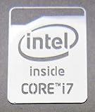 Intel Core i7 Inside Polished Metal Sticker 16 x 21mm [822]
