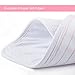 5-Pack Burp Cloths Girls, Large 21×10 Inch Thick Triple Layer Burp Cloth for Baby Girls, 100% Organic Cotton Ultra Soft and Absorbent Burp Rags for Newborn | Baby Shower/Registry Gift Set by Upsimples