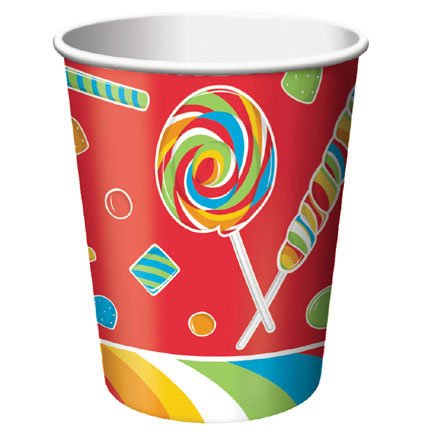 8-Count 9-Ounce Hot/Cold Beverage Cups, Sugar Buzz - //coolthings.us