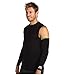 Elbow Compression Sleeve (1 Pair) Blitzu POWER + Biceps Arm Brace Support. Premium Shooter Sleeves. For Basketball, Baseball, Tennis, Yoga, Golf. (Black, Large ( Bicep 13