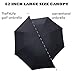 TheFitLife Black Golf Umbrella 62-inch Large Windproof Auto Open Durable and Strong Enough for the Fierce Wind and Heavy Rain Double Canopy 8 Ribs Sturdy Portable