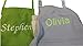CHEFSKIN Personalized Embroidery Apron Choose Color and Name (Adult) White