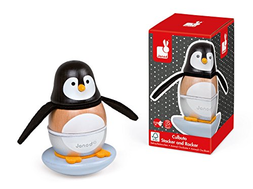 Janod Stacker & Rocker Penguin Toy, Mixed
