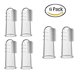Bojafa Pet Dog Finger Toothbrush Set of 6 - Dental Hygiene Brushes for Small to Large Dogs,Cats,&Most Pets