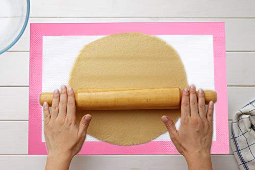 Silicone Baking Mats, 3-Piece Set Non Stick Baking Mats, Half and Quarter Sheet Liner Set , Food Safe Tray Pan and Cookie Sheet Liners - Thumbnail 4