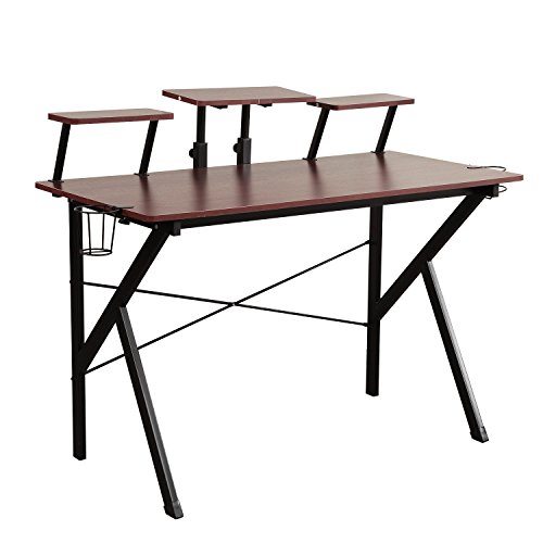 Recording Studio Desk Workstation, Music Production Studio Desk, 47 inches Gaming Computer Desk